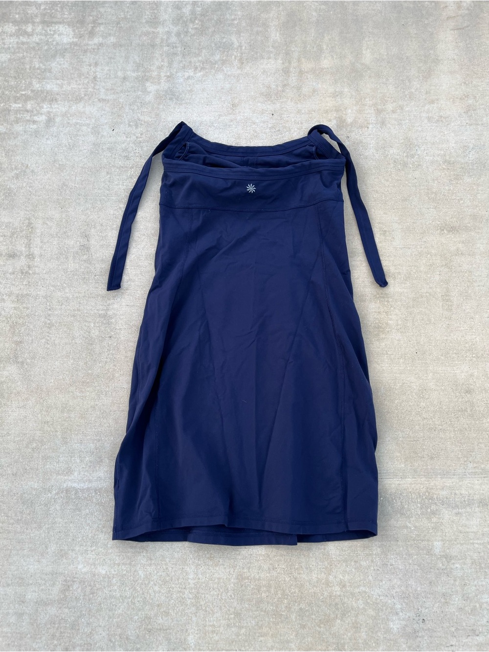 Athleta Navy Athletic Dress with Tie Straps size 8